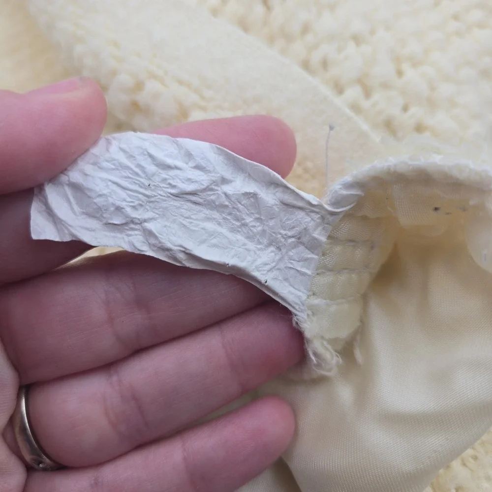 Vintage Waffle Honeycomb Weave Satin Trim Soft Yellow Blanket 72X72